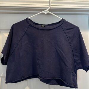 dark navy crop top